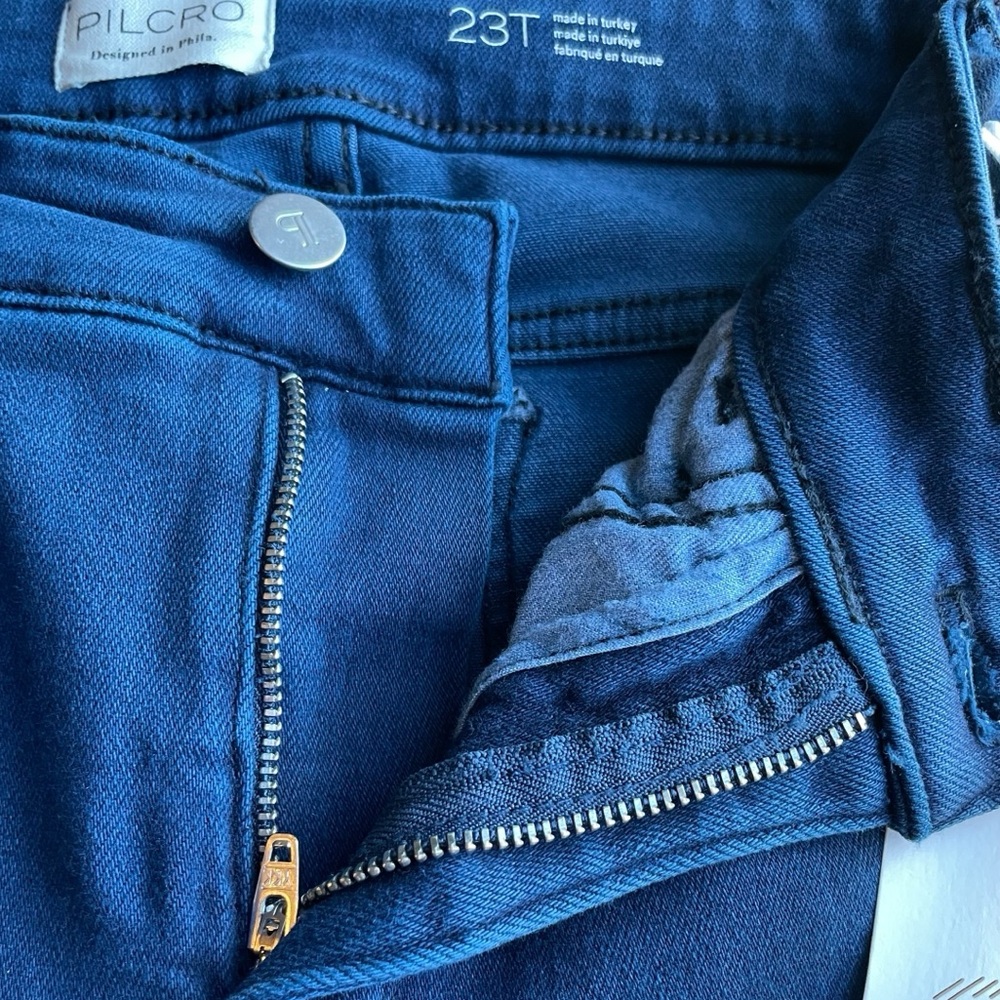 Anthropologie Jeans 23 Tall Pilcro Bootcut Mid-Rise Split-Button NEW - Picture 6 of 11